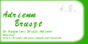 adrienn bruszt business card